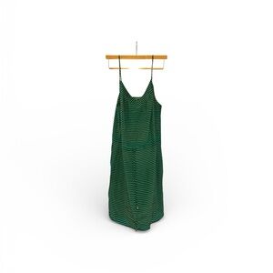 C. Wonder Vibrant Green and Black Striped Top